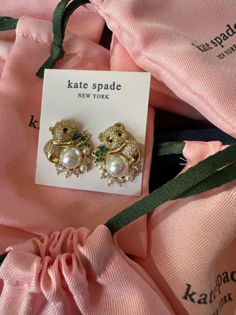 RARE Kate Spade polar bear earrings NEW